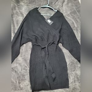 Black Fashionova sweater dress